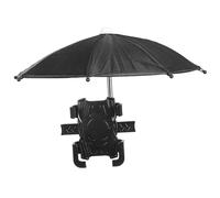 Hemobllo Outdoor Waterproof Cycling Phone Mount with Adjustable Sunshade Umbrella for Bike and Electric Scooter Handlebars, Compatible with Motorbikes and Navigation Phones, Black-Green