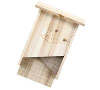 Hemobllo Outdoor Wooden Bat Shelter for Garden Weather-resistant Pet House with Smooth Finish Solid Wood Bat Box for Backyard Courtyard Wildlife Habitat