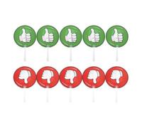 Hemobllo Paddles and Classroom Interactive Voting 10pcs Double Sided True False Handheld Plastic Signs Easy to Clean Versatile Design for Student Feedback Q a Sessions