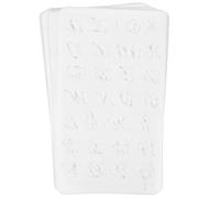 Hemobllo Painting Stencils 20 Sheets Hollow English Alphabet Calligraphy Letter Templates with Detailed Cutouts for Woodwork and Art DIY Projects