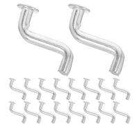 Hemobllo Pallet Rack Safety Pins Flat Head S-shaped Heavy Duty 50pcs Galvanized Iron Metal Drop Pins Quick Installation Prevents Shelf Wobbling for Shelving in Warehouse Storage