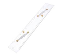 Hemobllo Parallel Ruler 450Mm Acrylic Marine Navigation Measuring Tool User-Friendly Pull Mechanism for Nautical Chart Drawing and Coastal Piloting