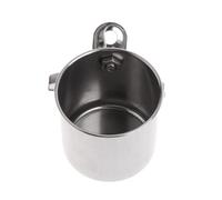 Hemobllo Parrot Feeder Bowls Separate Food and Water Containers 2pcs Stainless Steel with Clip-on Design Practical Bird Cage Water Basin for Small Birds