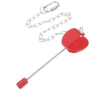 Hemobllo Parrot Foraging Stainless Steel Fruit Skewer Feeding Tool for Cage Use, Holding Fruits and Vegetables, Red and Silver, Bird and Small Animals