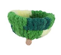 Hemobllo Parrot Perch Stand Cozy Nest Warm Cage Accessories for Birds Plush Design for Comfort for Parakeets and Cockatiels