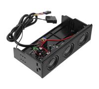 Hemobllo PC Front Panel Computer Case Speaker, Black Stereo Surround Sound Loudspeaker with Heat Resistance, Lower Resistance Audio Speaker for Desktop and Laptop Use