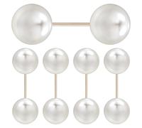 Hemobllo Pearl Safety Brooch Pins Prevents Exposure Easy to Wear and Take 5pcs with Artificial Pearl and Alloy Material Special and Generous Women for Daily Life and Party Use