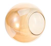 Hemobllo Pendant Lamp Shade Glass Replacement Featuring Amber Spherical Globe Design, Compatible Hanging or Wall Sconce Lights for Indoor and Commercial Use