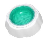 Hemobllo Pet Cooler Bowl for Cats and Pets Lightweight Green Pp Material Compact Design for Summer Cooling Water Bowl for Household Use