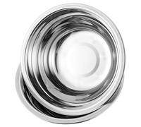 Hemobllo Pet Feeding Bowls Multi-purpose Water and Food Bowls Stainless Steel 2pcs with Non-slip Base for Cats and Dogs for Home Use