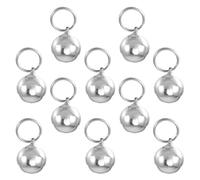 Hemobllo Pet Small Bells with Excellent Sound 10pcs for Collar Silver Metal Jingle Bells DIY Craft Accessories Can be Attached to Dog Tags or Leashes for Kitten Cat