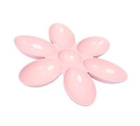 Hemobllo Petal Shaped Pink Dog and Cat Feeding Bowl 1pcs Food and Water Feeder Stable Base Suitable for Puppies and Adult Pets