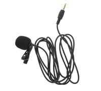 Hemobllo Phone Microphone Lapel Mic Camera Mic Clip On 3.5mm Plug Play for Interviews Podcasts Lectures Mini Small Metal Black Microphone Holder for Phone Camera Video