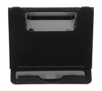 Hemobllo Phone Stand Tablet Stand Foldable Multi-angle Cradle Holder for Smartphones and Tablets, Abs, 6 Adjustable Slots, Black, Vertical and Horizontal Viewing, Anti-slip