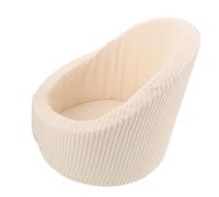 Hemobllo Photography Mini Sofa Prop for Newborns, White round Posing Chair for Photo Shoot, Studio and Indoor Photoshoot Seat, Photo Shoot Accessory