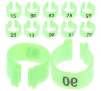 Hemobllo Pigeon Identification Rings 100Pcs Multi-Purpose Bird Foot Bands Sturdy Plastic for Homing and Exhibition Pigeons