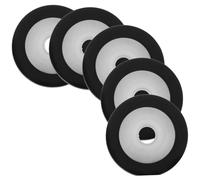 Hemobllo Pinch Roller Sturdy Design Black for Tape Recorder Replacement Plastic 5pcs more Breaking Force, Suitable for Portable Music Player and Repeater Maintenance