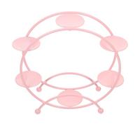 Hemobllo Pink Alloy Ferris Wheel Shape Doll Display Rack Stable Handicraft Storage Holder for Statues and Dolls Manual Model Storage and Display