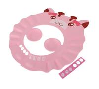 Hemobllo Pink Eva Baby Shower Cap for Kids with Skin-Friendly Material and Waterproof Design, Adjustable Hair Washing Shield Protecting Ears for Toddlers During Bath Time