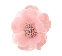 Hemobllo Pink Fabric Camellia Flower Brooch Floral Lapel Pin Three-dimensional Silk Fabric Decorative Collar Pin Chic French Style Versatile Color Options Elegant Accessories for Ladies