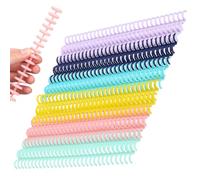 Hemobllo Plastic Binder Mechanism Replacement Kit Features Length Adjustment and Add or Remove Pages 12pcs 30 Rings for Loose Leaf Binder Rings and Comb Binding Spines for Making Photo