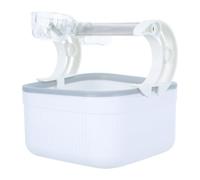 Hemobllo Plastic Bird Desktop Perch with Detachable Feeder Tray and Collection Tray for Parrot Training, Indoor Use with Feeding Convenience and Effortless Cleaning