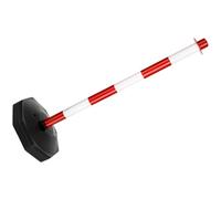 Hemobllo Plastic Crossing Sign Parking Bollards Road Barrier with Warning Effect and Sturdy Plastic Material for Outdoor Use on Roads as Traffic Facility Safety Solution