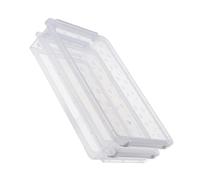 Hemobllo Plastic File Box Stackable Document Organizer with Two Layers 36.5X24.3X9Cm for Home Office Paper and Certificate Storage