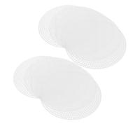 Hemobllo Plastic Mesh Canvas Sheets Versatile Stitching Mesh Sheets 20pcs Round Easy to Carry for Cross Stitch and Embroidery for Crafting Projects