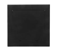 Hemobllo Plastic Plumbing Access Panel Door 7.4x7.4 Inch Black Moisture Resistant Cover Plate for Bathroom and Shower Inspection with Sleek Hidden Design Suitable for Electrical Wiring