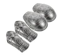 Hemobllo Plastic Roman Armour for Cosplay Smooth Shoulder and Arm Plates Lightweight Armour with Realistic Medieval Design for Dress Up and Role Play