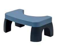 Hemobllo Plastic Toilet Potty Stool with Anti-Slip Surface and U Design for Optimal Squatting Position, Foldable Bathroom Step Stool for Home Use and Changing Shoes