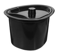 Hemobllo Plastic Urine Bedpan with Lid Portable Chamber Pot 10.2 X 7.9 X 6.3 for Elderly Disabled Pregnant Women Home and Travel