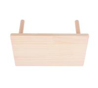 Hemobllo Platform Sense of Safety with Hamster Solid Wood for Wooden Ladder Standing Board and Second Floor Board Design, Beige Providing Physical Mental Health Small Pets