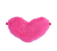 Hemobllo Plush Sleeping Mask Heart-Shaped Cartoon Eye Patch Elastic Blinder Comfortable Blocks Light Lovely Sleep Cover for Children on Trains Or Anywhere Affected by Light