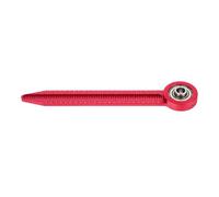 Hemobllo Portable Aluminum Alloy Central Shaft Compass, Circular Graphic Ruler, Red, High Precision Drawing Ruler for Engineering and Drafting