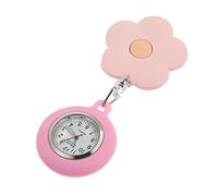 Hemobllo Portable Clip-on Watch with Luminous Quartz Movement and Cartoon Pattern Design, Easy to Wash Cover and Silicone Alloy Material, for Doctors and Nurses