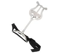 Hemobllo Portable Euphonium Music Score Stand Silver Multifunctional Sheet Music Holder for Marching and Practice for Instrument Players