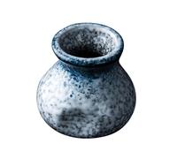 Hemobllo Portable Japanese Style Ceramic Toothpick Dispenser Pot Blue Toothpick Holder Organizer for Dining Table and Kitchen Compact Tabletop