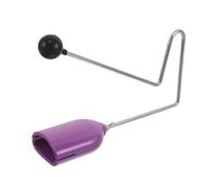 Hemobllo Portable Latin Percussion Handheld Purple Vibraslap Musical Instrument with Metal and Plastic Material, Enhances Precise Rhythm and Eliminates Muffled for Adults and Beginners