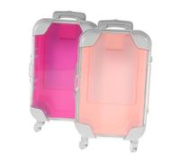 Hemobllo Portable Makeup Travel Case 2Pcs Mini Cosmetic Suitcase Eyelash Storage Box for Festival Accessory
