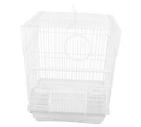 Hemobllo Portable Metal Parrot Cage Bird Carrier with Secure Door Spacious Wire Birdcage for Budgies Canaries Cockatiels Comfortable Travel Cage for Outdoor Walking Hiking and Outings