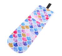 Hemobllo Portable Neoprene Hair Curling Iron Storage Bag Lanyard, Colourful Printed Travel Pouch to Protect Hair Curler in Bathroom and On-the-go