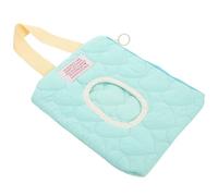 Hemobllo Portable Wipes Dispenser with Hanging Stroller Storage Bag, Refillable Cotton Wipe Case in Light Green, No Strange Smell, for Travel and Can Be Hung to Diaper Bag