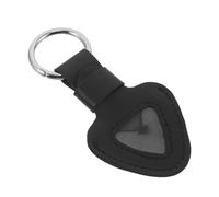 Hemobllo Portable with Protective Design Guitar Pick Holder Case Pu Leather Black and Wear Resistant Material, Compact Plectrum Organizer Suitable for Lessons and Concerts
