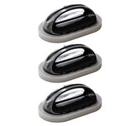 Hemobllo Pot Scrubber Set Sturdy Nano Abrasive Sponge with Handle Kitchen 3pcs Brown Carborundum Emery Sponges for Household Cleaning for Cookware and Sink Use