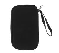 Hemobllo Pouch Interior Partitioned for On-the-go, Monitoring Portable Black Eva Organizer Case with Multiple Compartments Shockproof and Sl esign Storage Diabetic Diabetes