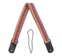 Hemobllo Premium Ukulele Strap Woven Belt Cotton Leather Stylish Rainbow Color Easy to Carry Safe in Holding for Classical Guitar and Ukulele