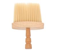 Hemobllo Professional Hair Salon Neck Duster Brush with Wood Handle, Lightweight and Easy to Use for Cleaning Broken Hair and Beard Shaving, Barbering Tool for Gentlemen