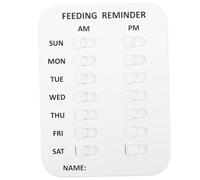 Hemobllo Professional Pet Feeding Reminder Wall Schedule Chart for Dogs and Cats Reusable Home Pet Food Feeding Tracker Easy Mount Fridge Tile Prevent Overfeeding with Meal Records
